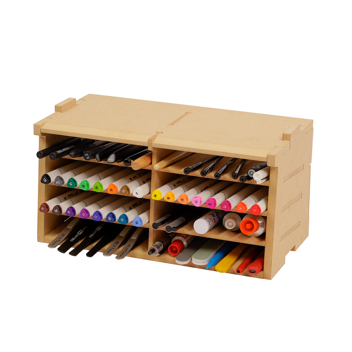 Bucasso GK4 Plastic Model Paint Rack, Pen/Tool Rack, Model Tool Storage Rack, Assembled Workbench