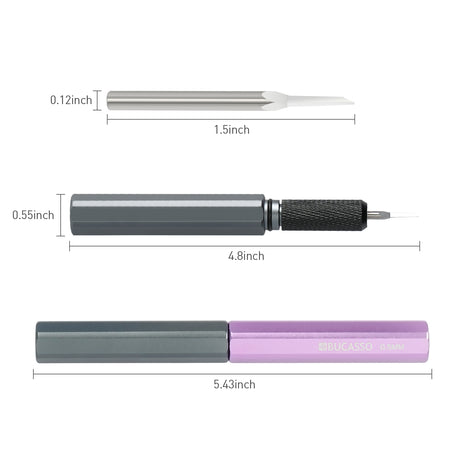 Model Scriber, Line Scriber with Tungsten Steel Blades, Model Scribing Tool for Modeling Hobby, RG Scale Model, Gundam Model Kit, Plastic Models, Resin GK Carved Engraved Lines (0.5MM)