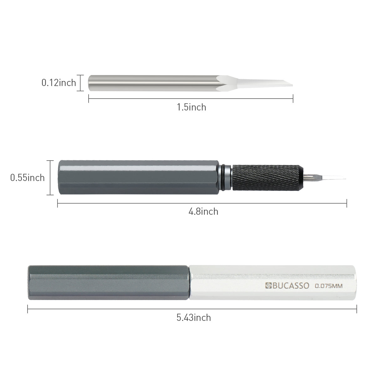 Model Scriber, Line Scriber with Tungsten Steel Blades, Model Scribing Tool for Modeling Hobby, RG Scale Model, Gundam Model Kit, Plastic Models, Resin GK Carved Engraved Lines (0.075MM)