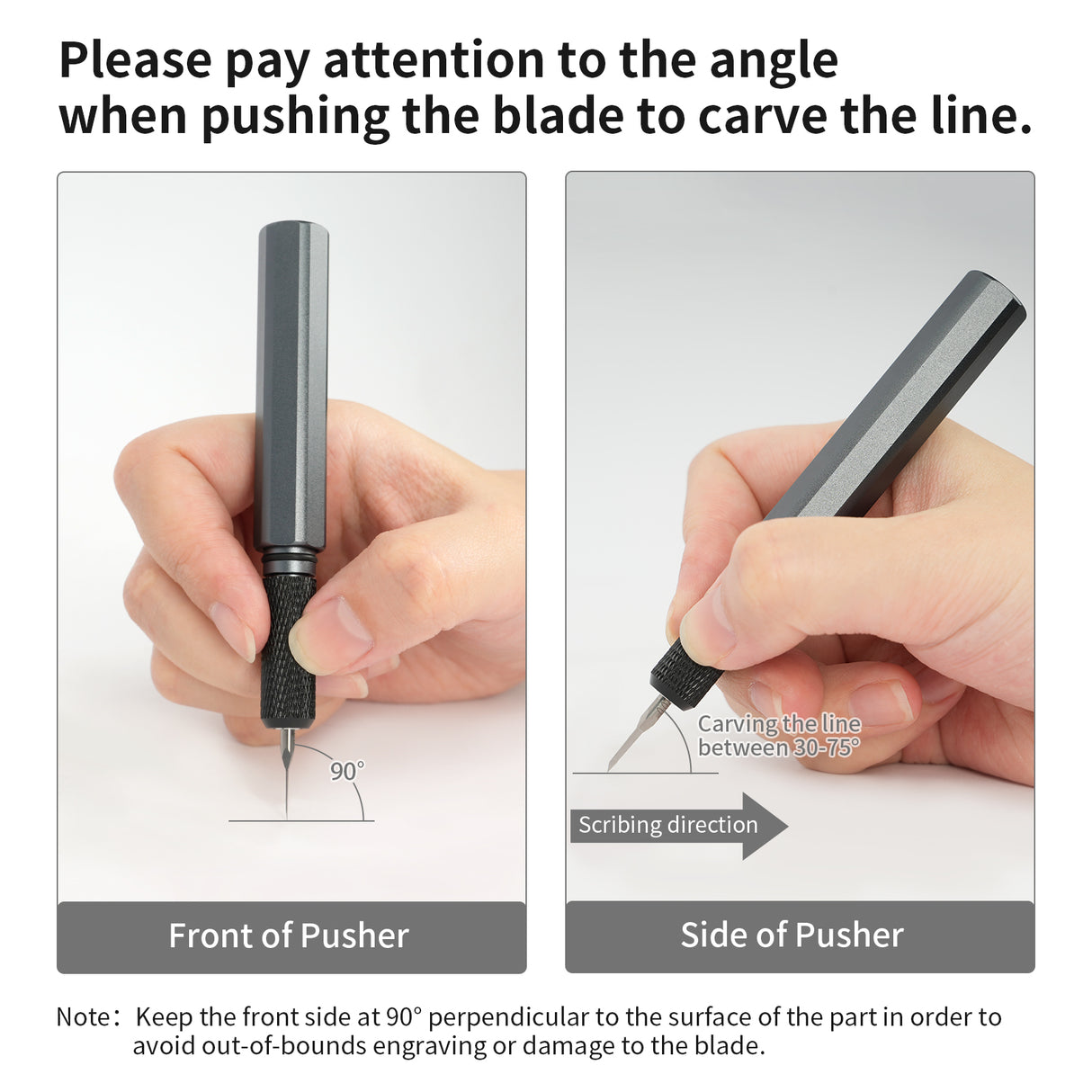 Model Scriber, Line Scriber with Tungsten Steel Blades, Model Scribing Tool for Modeling Hobby, RG Scale Model, Gundam Model Kit, Plastic Models, Resin GK Carved Engraved Lines (0.075MM)