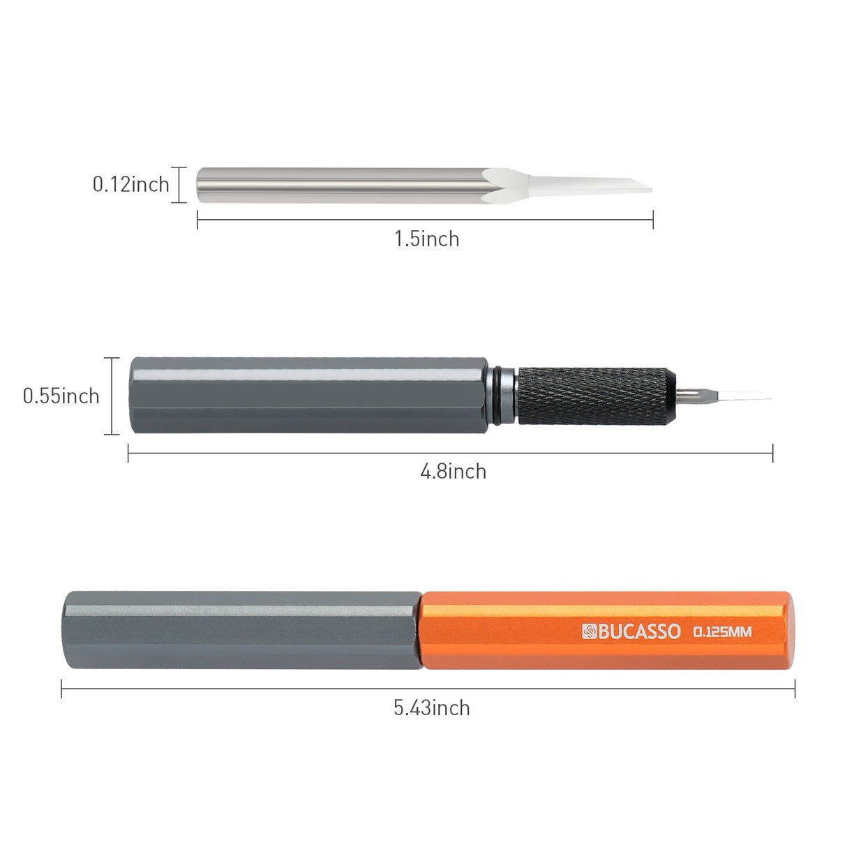 Model Scriber, Line Scriber with Tungsten Steel Blades, Model Scribing Tool for Modeling Hobby, RG Scale Model, Gundam Model Kit, Plastic Models, Resin GK Carved Engraved Lines (0.125MM)