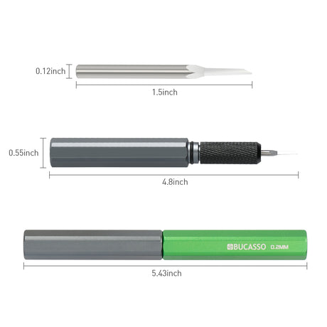 Model Scriber, Line Scriber with Tungsten Steel Blades, Model Scribing Tool for Modeling Hobby, RG Scale Model, Gundam Model Kit, Plastic Models, Resin GK Carved Engraved Lines (0.2MM)