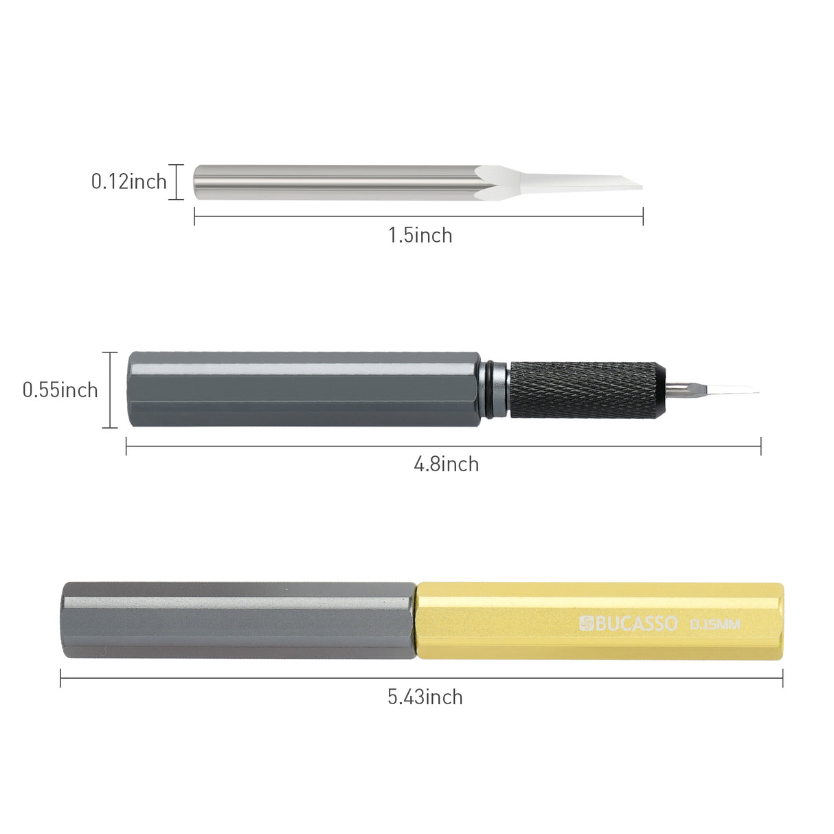 Model Scriber, Line Scriber with Tungsten Steel Blades, Model Scribing Tool for Modeling Hobby, RG Scale Model, Gundam Model Kit, Plastic Models, Resin GK Carved Engraved Lines (0.15MM)