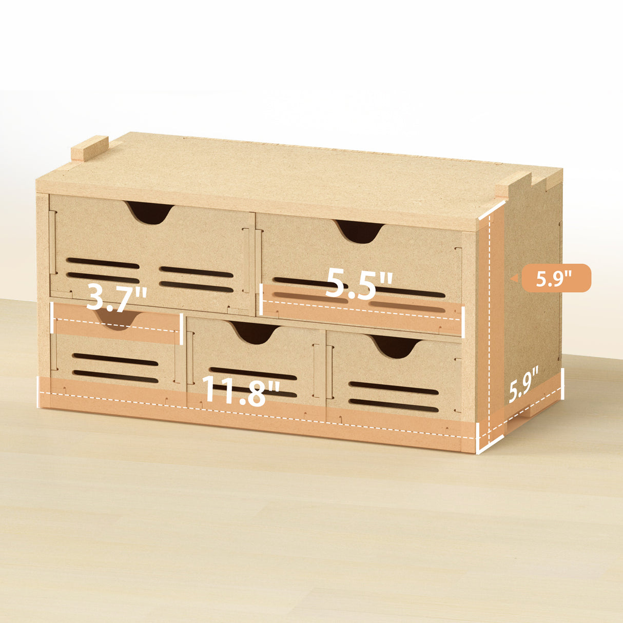 Bucasso モデルペイントラック 木製ペイントオーガナイザー MDF材 モデルツール収納ラック 工具収納 筆収納 専用ペイントラック クラフト用品収納 ブラシ/ツールホルダー GK2