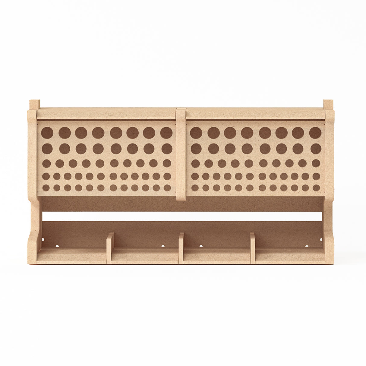 Bucasso GK6 Wooden Model Kit Tool Storage, Brush/Paint Organizer , Craft Supplies Storage, Tool Holder, Suitable for Tamiya/Gundam Tools