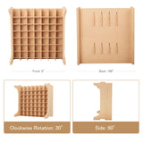 Bucasso Paint Rack Organizer with 49 Holes Suitable for 10ml TAMIYA/10ml MR HOBBY/18ml MR HOBBY, Model Tool Storage with MDF Material, Paint Rack for Miniature Paint Set - Craft Paint Holder Rack GK13