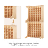 Bucasso Paint Rack Organizer with 49 Holes Suitable for 10ml TAMIYA/10ml MR HOBBY/18ml MR HOBBY, Model Tool Storage with MDF Material, Paint Rack for Miniature Paint Set - Craft Paint Holder Rack GK13