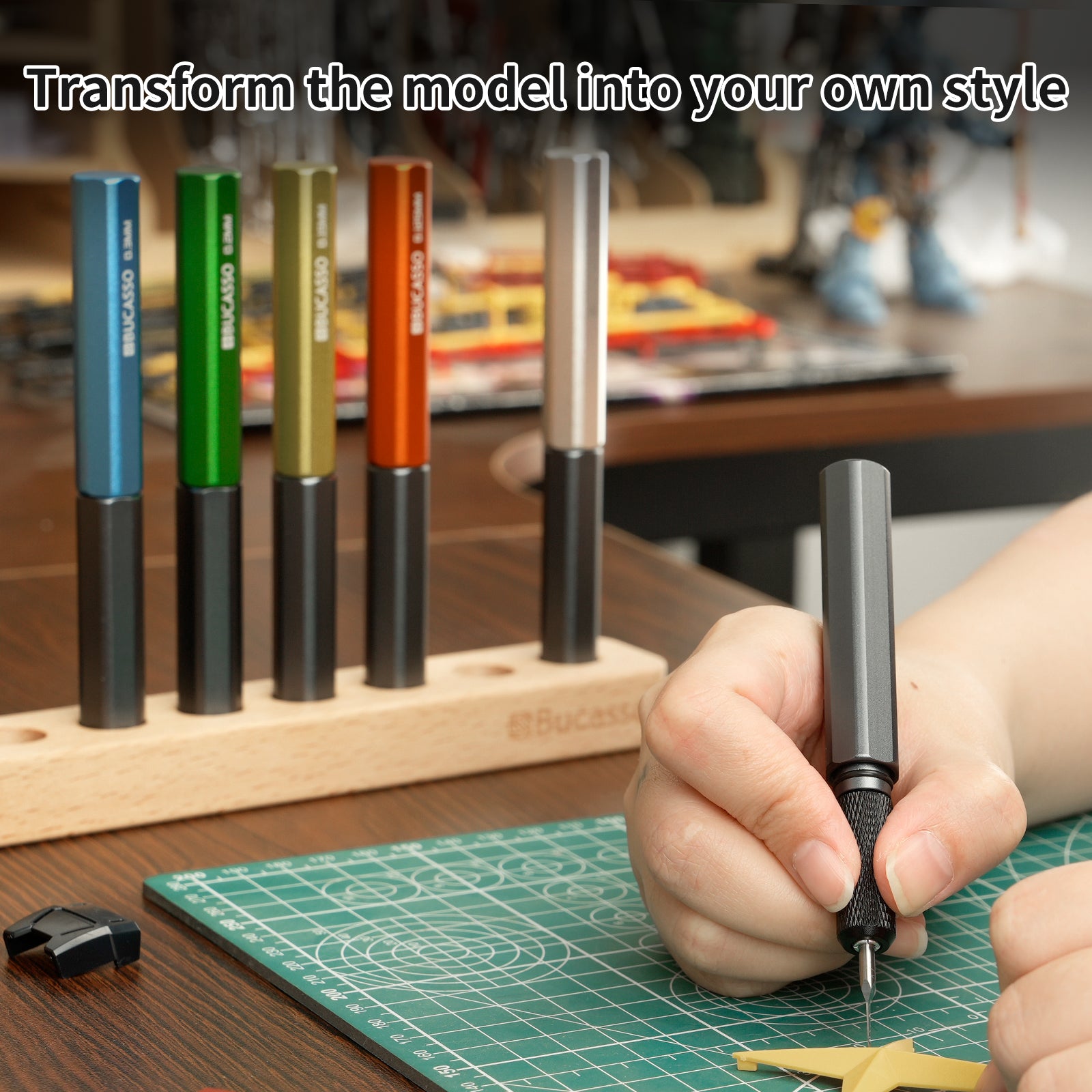 Model Scriber, 7-Piece Tungsten Steel Blade Scribing Tool Set