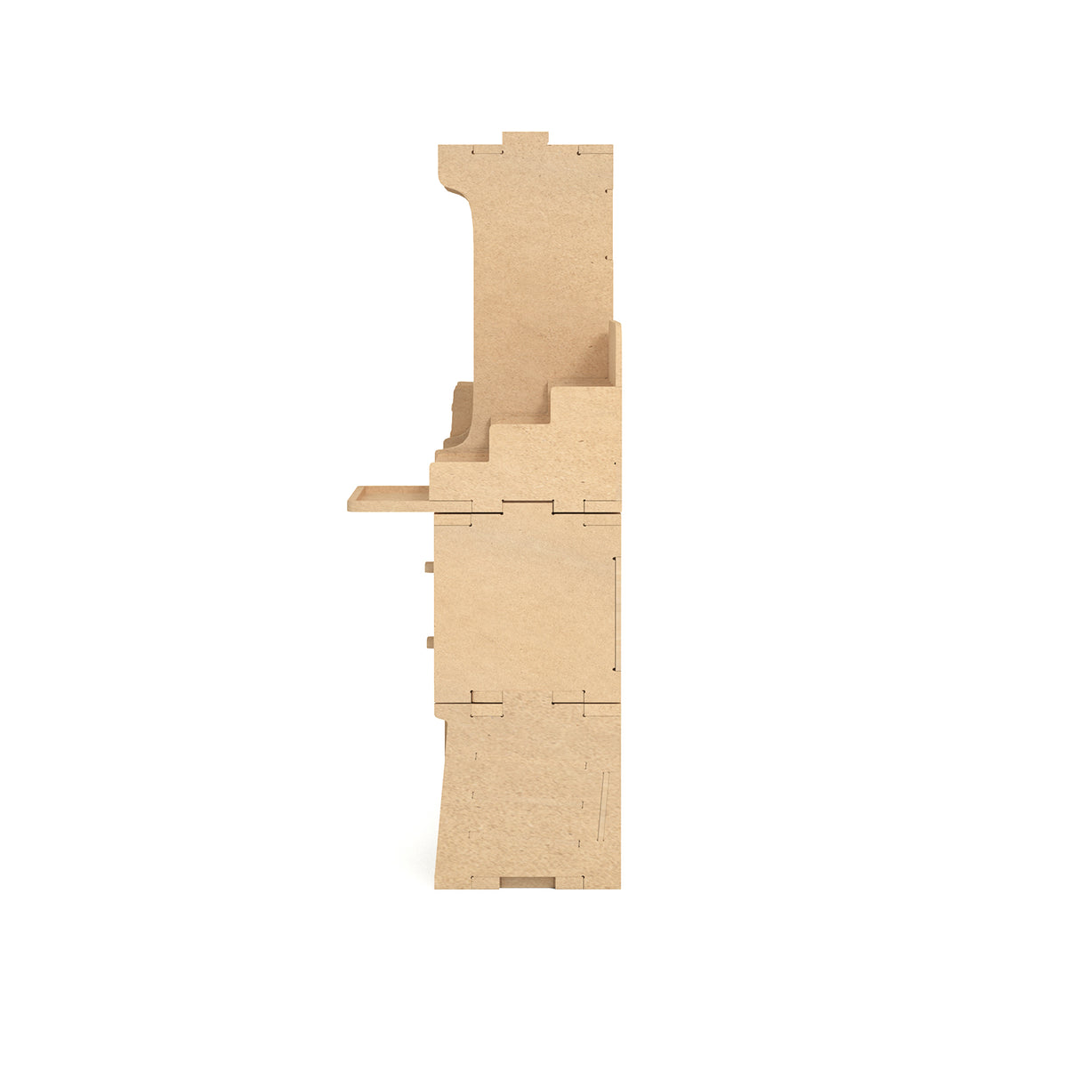 Bucasso Modell-Farbregal GK10, Modell-Aufbewahrungsregal, MDF-Material, Farbregal, spezielles Farbregal, Aufbewahrung für Bastelbedarf, Pinsel-/Werkzeughalter