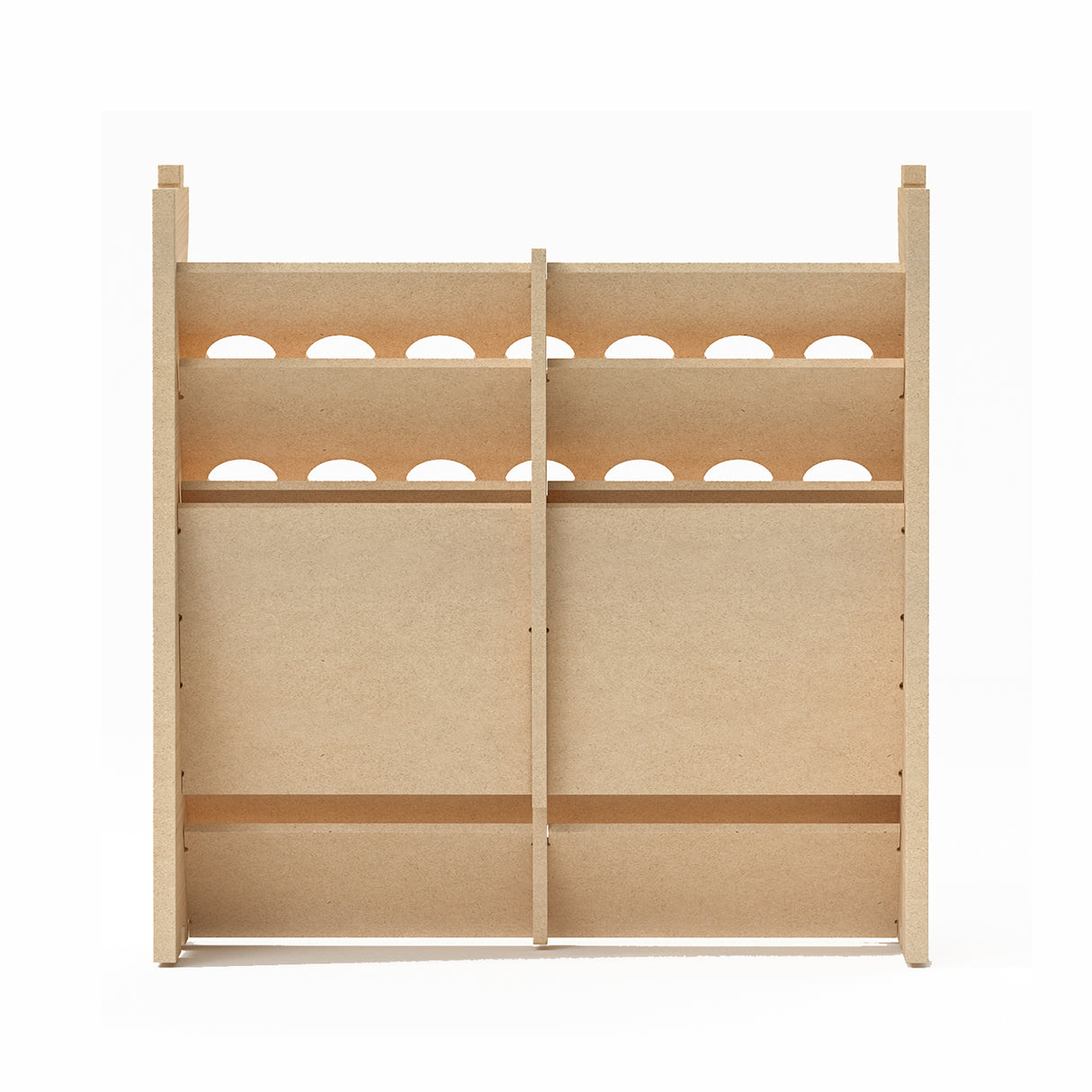 Bucasso GK11 Wooden Model Paint Organizer, Material for 35 Paint Bottles, Craft Paint Holder Suitable for Tamiya/Vallejo/Citadel