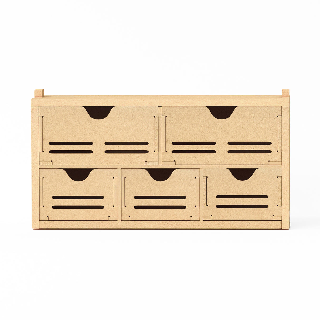 Bucasso GK6 Wooden Model Kit Tool Storage, Brush/Paint Organizer , Craft Supplies Storage, Tool Holder, Suitable for Tamiya/Gundam Tools