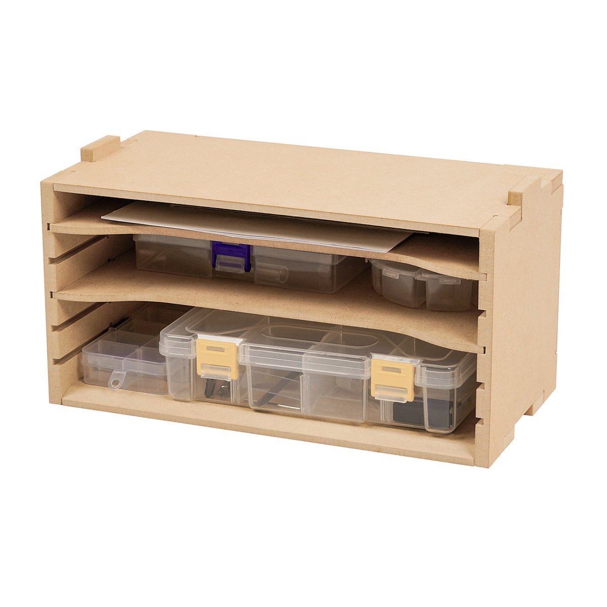 Bucasso GK5 Plastic Model Paint Rack, Model Tool Storage Rack, Wooden