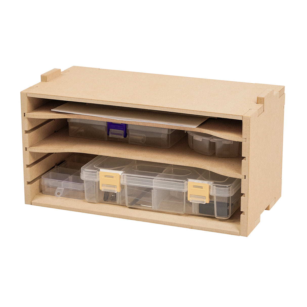 Bucasso GK5 Plastic Model Paint Rack, Model Tool Storage Rack, Wooden Assembly Kit, Tool Storage, Craft Supplies Storage, Work Bench, Tool Rack