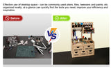 Plastic Model Paint Rack Tool Storage All-in-One Modeling Tool Storage Rack Drawer Parts Storage Rack MDF Material Pliers/Files/Brush/Tweezers/Paint Storage Assembly Workstation GK Plus