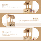 Plastic Model Paint Rack Tool Storage All-in-One Modeling Tool Storage Rack Drawer Parts Storage Rack MDF Material Pliers/Files/Brush/Tweezers/Paint Storage Assembly Workstation GK Plus