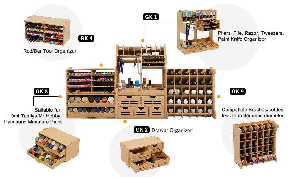 Metal Model Paint Racks Plastic Model Paint Rack Tool Storage Paint Storage Model Tool Storage ...