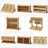 Bucasso GK2 Model Paint Rack, Wooden Paint Organizer, Model Tool Storage Rack, Craft Supplies Storage, Brush/Tool Holder