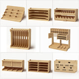 Bucasso Modell-Farbregal GK10, Modell-Aufbewahrungsregal, MDF-Material, Farbregal, spezielles Farbregal, Aufbewahrung für Bastelbedarf, Pinsel-/Werkzeughalter
